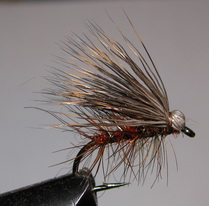���� Caddis ( Deer Roe Caddis Natural Brown body ) Kumho � 10 